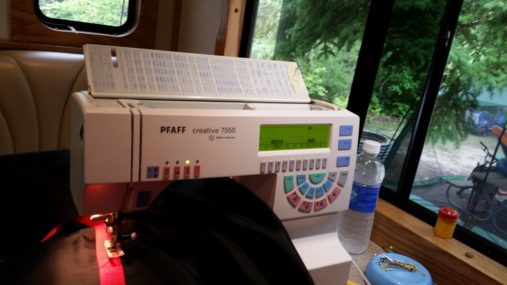 Stitching with a view