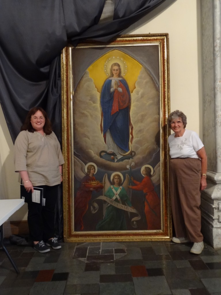 Eleanor (aka my Mother) on the right, with Barbara Zaborowski, the person who contacted my Mom.