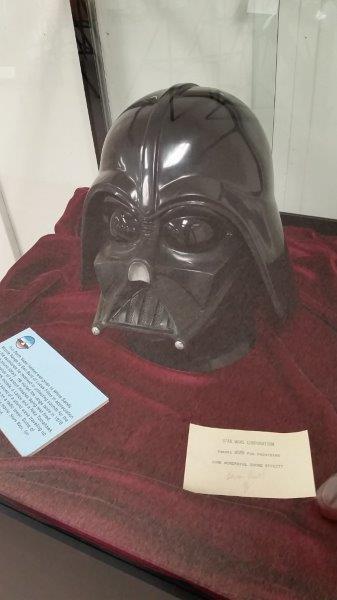 The most exciting piece in the museum? An authentic Darth Vader mask. The Missile Range personnel let the Star Wars people record rocket sounds here. This was a thank you gift!