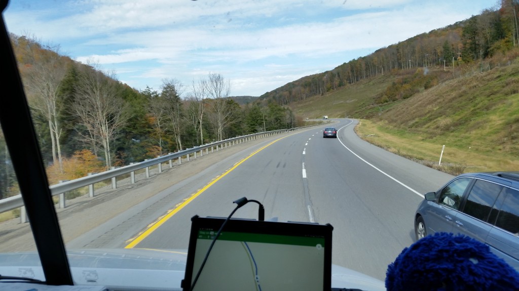 Traveling US-15 in Pennsylvania.