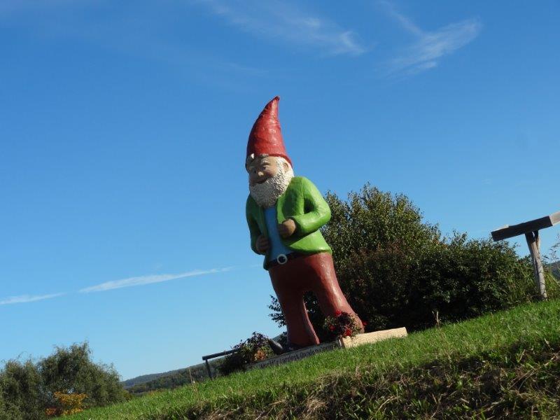 Just down the road from our campground, the world's largest Garden Gnome. Seriously.
