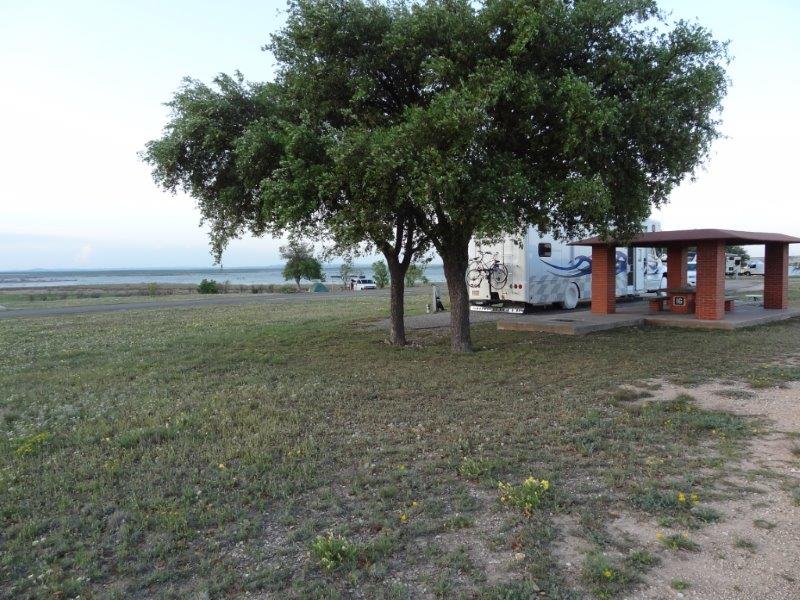 Our campsite in San Angelo State Park
