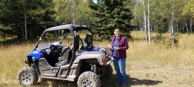 Riding a UTV out of Deadwood Riding a UTV out of Deadwood